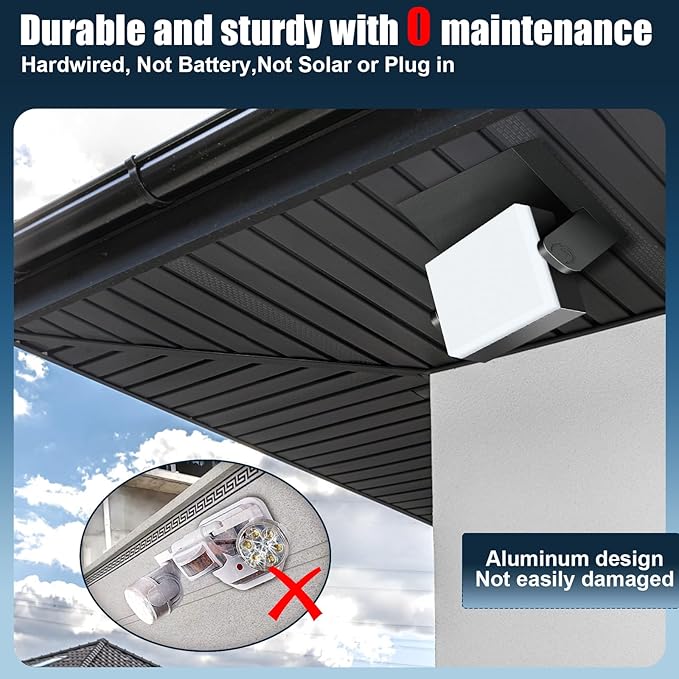40W LED Outdoor Wall Light, 5000K Daylight Waterproof Floodlights, 360 ° Rotatable Wallpack Lighting Modern Security Commercial Exterior Wall Mount Fixture for Yard Hardwired Super Bright