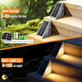 Solar Stair Lights Outdoor Waterproof, 3 in 1 Solar Step Lights for Outside, Dusk to Dawn Step Lights Solar | Lumora