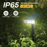 Consciot Solar Spot Lights Outdoor, 4 Pack, White, 600 Lumens, IP65 Waterproof, 6500K Daylight, Solar Landscape | Lumora