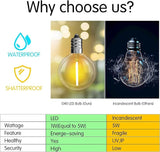 Banord 29FT Globe Outdoor String Lights, Shatterproof Patio Lights with 15 Dimmable Plastic Bulbs, Waterproof | Lumora