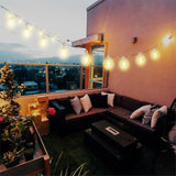 Indoor String Lights 48FT(24X2),Dimmable Globe String Lights with 40 Bulbs,Decorative Hanging Bulb Lights for | Lumora
