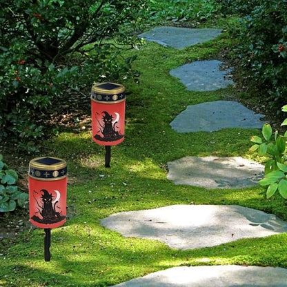 Kuiaobaty Gothic Tree Decorative Solar Lights Outdoor Garden Path Cemetery Led Lights for Grave Solar Waterproof Pathway Lights Solar Powered LED Solar Lights for Outside Gift for Family