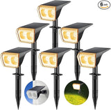 Consciot Solar Spot Lights Outdoor Waterproof, 24 LED Dusk-to-Dawn Solar Spotlight, 2 in 1 Adjustable Wall Lights | Lumora