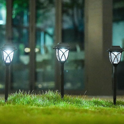 keeda Solar Pathway Lights Outdoor Waterproof Modern Style Design Solar Landscape Light for Outside Garden Yard Walkway Sidewalk Driveway (White, Pack of 10)