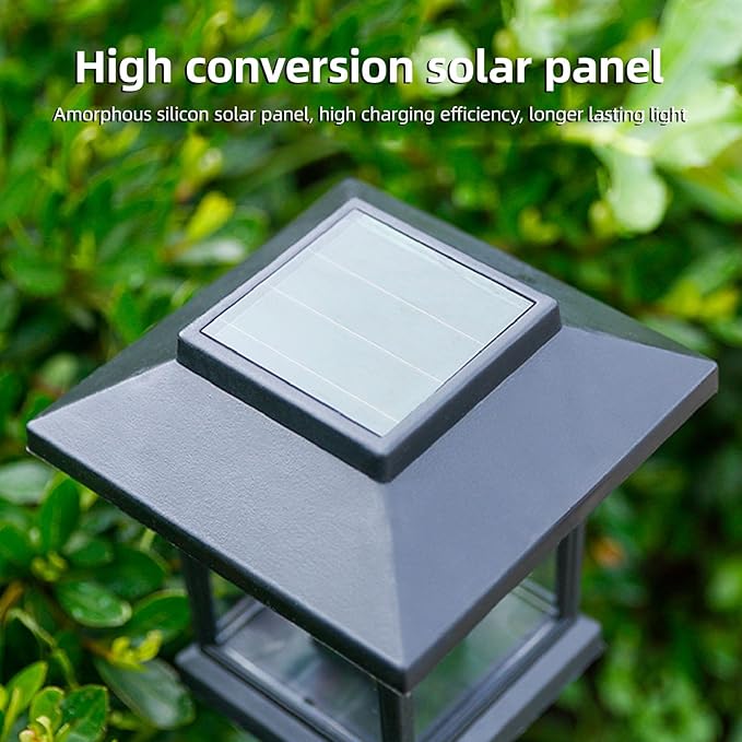 Hyuduo Solar Pathway Lights Outdoor 8 Pack Solar Powered Yard Light with ABS Plastic IP44 Auto On Off for Driveway Walkway Lawn Patio Landscape