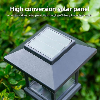Hyuduo Solar Pathway Lights Outdoor 8 Pack Solar Powered Yard Light with ABS Plastic IP44 Auto On Off for Driveway Walkway Lawn Patio Landscape