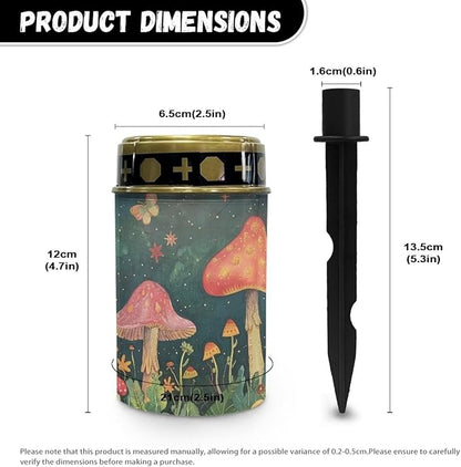 Solar Lights Outdoor Waterproof,Mushroom Solar Garden Lights, Solar Lights for Outside, Garden Decor for Yard, Patio, Landscape, Planter, Walkway