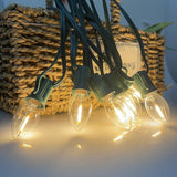 SUNSGNE C7 LED Clear Christmas String Lights Outdoor, 25FT Vintage Christmas Tree Lights with 27 0.6W Bulbs(2 | Lumora