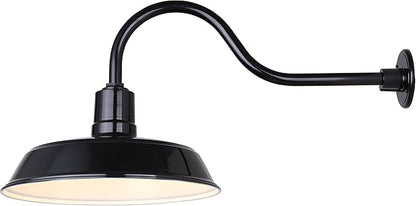 CANARM BL16WACBK Outdoor Aluminum Barn Light Black, 16 Inch