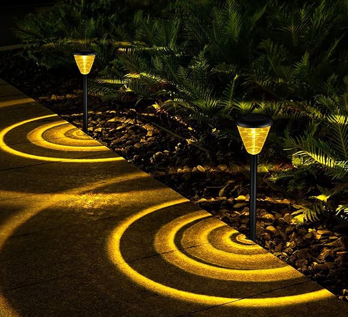 2PCS Garden Solar Lights Warm Color LED Flower Stake Light Decorative Landscape Lawn Yard Outdoor Lights Diameter | Lumora