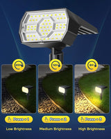 Kaxiida Solar Lights Outdoor Waterproof IP68, 3 Lighting Models Solar Powered Spot Lights Outdoor, 56LED Solar | Lumora