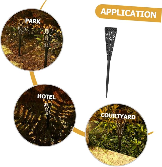 Ciieeo 4pcs Solar Pathway Lights Outdoor Solar Garden Decor Waterproof LED Landscape Lighting for Yard Lawn Patio | Lumora