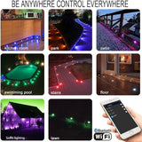 LED Deck Light Kit, 10pcs Φ1.77” WiFi Wireless Smart Phone Control Low Voltage Recessed RGBW Deck Lights with | Lumora
