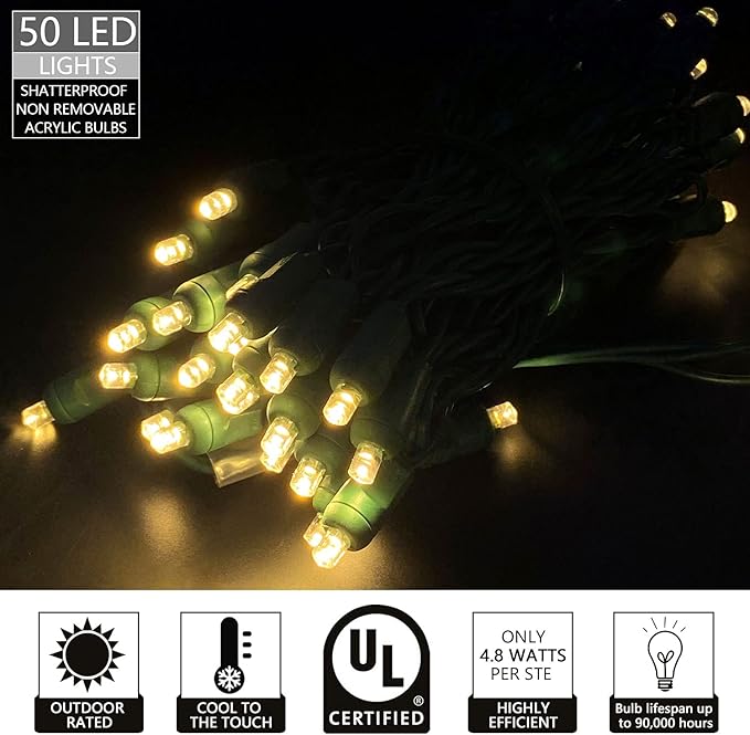 5MM Mini LED Christmas Lights,Led String Lights for Outdoor and Indoor Christmas Trees Decoration,Commercial | Lumora