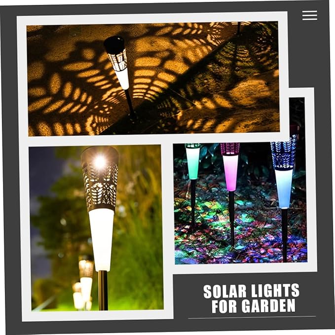 6pcs Solar Garden Stake Lights Decorative Courtyard Light Warm Glow Outdoor Lawn Lighting for Pathway and Villa | Lumora