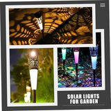 6pcs Solar Garden Stake Lights Decorative Courtyard Light Warm Glow Outdoor Lawn Lighting for Pathway and Villa | Lumora