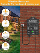ZUCKEO 5W LED Low Voltage Landscape Lights with Timer Transformer 12V 24V Outdoor Landscape Lighting Kit with | Lumora