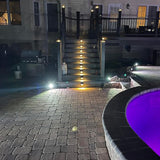 LED Low Voltage Deck Lights 2700K Landscape Railing Fence Light 180LM 12-24V AC/DC Aluminum Housing Outdoor Step | Lumora