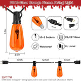 10Ft Halloween Orange Flicker Flame String Lights, ST40 Halloween Decorative String Lights Outdoor with Realistic | Lumora