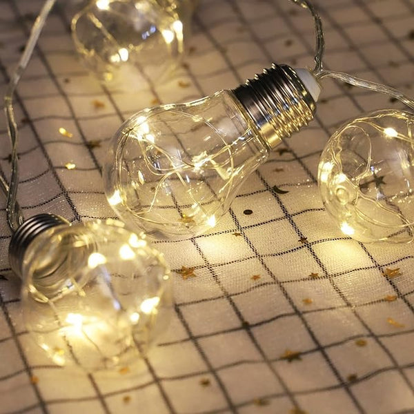 Solar String Light Outdoor Edison Vintage Plastic Hanging Waterproof String Lights for Deck Yard Tents Party Decor | Lumora
