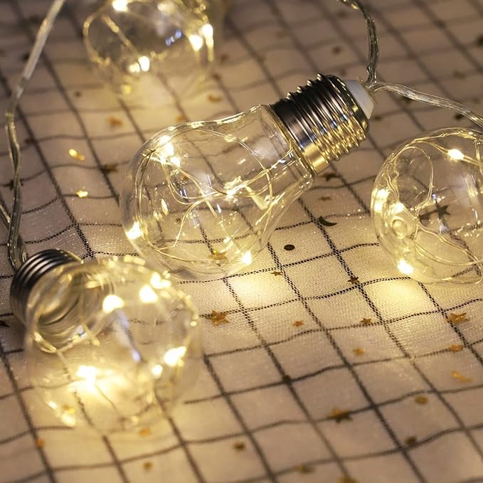 Solar String Light Outdoor Edison Vintage Plastic Hanging Waterproof String Lights for Deck Yard Tents Party Decor | Lumora