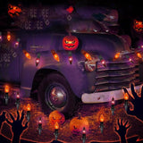 Halloween Pathway Lights Outdoor,19.5Ft C9 Halloween Stake Lights with 10 Clear Orange Black C9 Bulbs, Connectable | Lumora