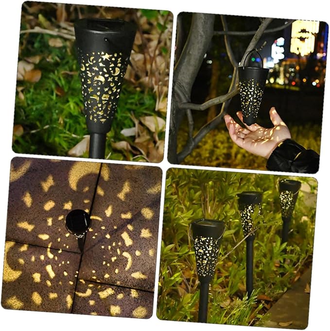 Zerodeko Solar Yard Light Outdoor Waterproof Garden Path Light Warm White Solar Lawn Lighting for Patio Lawn Yard Decoration