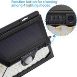TORCHSTAR 58 LED Solar Powered Security Light, 4 Modes Cordless Motion Sensor Dusk to Dawn - Outdoor Wall Light | Lumora