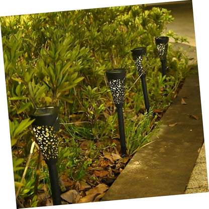Alipis Solar Outdoor Lawn Lights Waterproof Solar Garden Path Lights Warm White Landscape Yard Lighting for Patio Lawn and Home Decoration