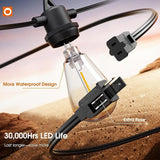 addlon 100FT Outdoor String Lights LED Waterproof Patio Lights with 32 Edison Dimmable Bulbs Shatterproof Hanging | Lumora