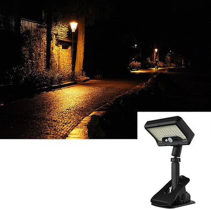 Outdoor Solar Clamp Lights 2 Pack with 3 Modes Rechargeable Design for Camping Garden Pathway Outdoor Solar Lights