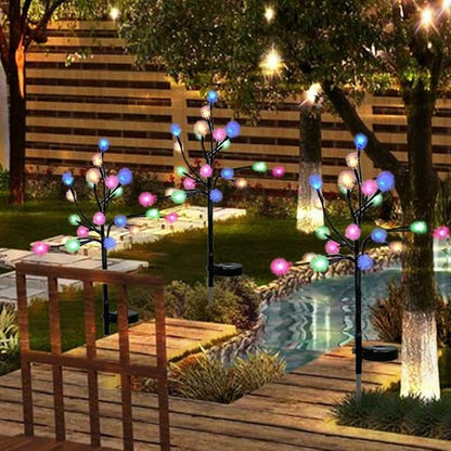 EpicGadget Solar Snowball Dandelion Light, Colorful Stainless Steel Solar Path Stake Lights for Outdoor Landscape Lighting, Lawn, Patio, Yard, Walkway, Driveway, Pathway and Garden (1 Pack)
