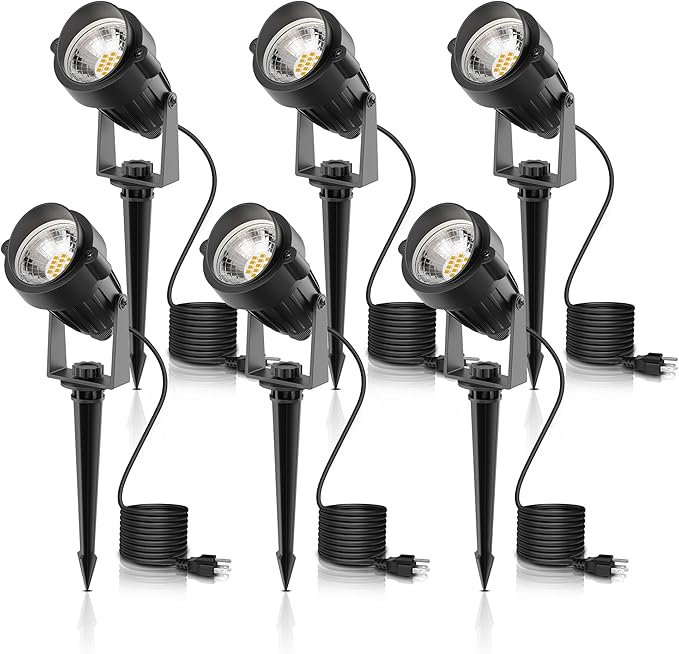 L LOHAS LED Outdoor Landscape Lighting, Auto On/Off 3000K Low Voltage Landscape Lighting, IP66 Waterproof Spot | Lumora