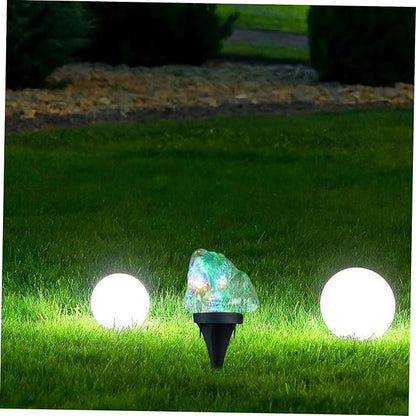 SUPVOX Solar Led Landscape Lights Outdoor Stone Shape Ground Lights for Garden Patio Pathway Walkway Decor