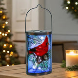 MUMTOP Hanging Solar Lanterns Outdoor Waterproof, Christmas Lantern Cardinal Solar Lights Outdoor Decorative Solar | Lumora