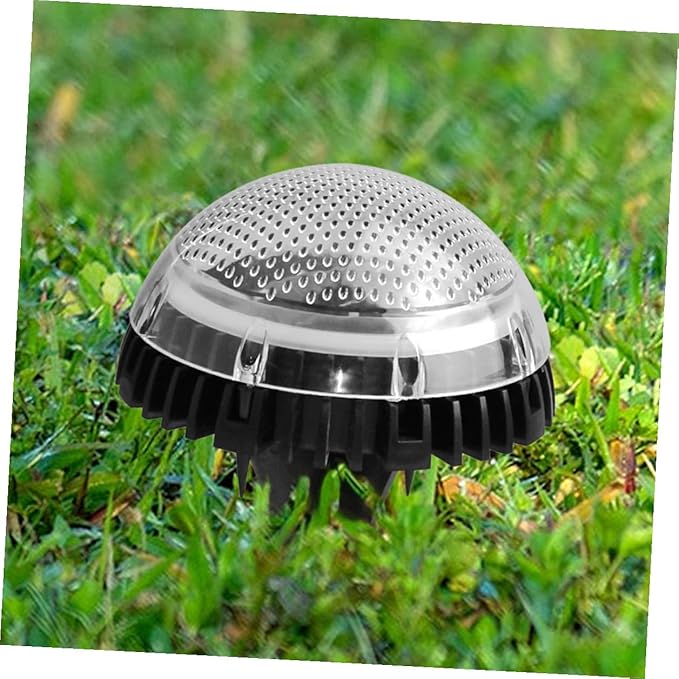 4pcs Solar-Powered LED Outdoor Ground Lights for Garden and Lawn, Warm White Disc In-ground Landscape Lighting | Lumora