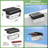 Solar Deck Lights 8 Pack, Solar Lights Outdoor Waterproof for Outside, Stairs, Step, Fence, Yard, Garden, Patio | Lumora