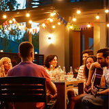 Outdoor String Lights, 150FT Patio Lights with 75 Shatterproof G40 Globe Bulb(3 Spare), Waterproof Connectable | Lumora