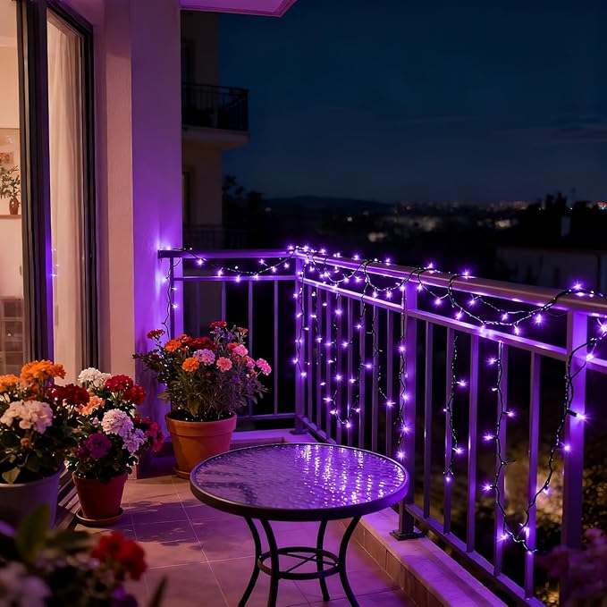 100 LED Purple Christmas Lights, UL Certified Commercial Grade Green Wire String Lights 35 FT, for Indoor and | Lumora