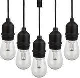 Outdoor String Lights - 50ft Color-Changing Patio Lights with Remote and Vintage-Style LED Edison Bulbs for Porch | Lumora