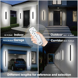59 Inch Outdoor Wall Lights, 3000K-6000K Led Long Modern Wall Sconce, Ip65 Waterproof 3CCT Color Selectable Porch | Lumora
