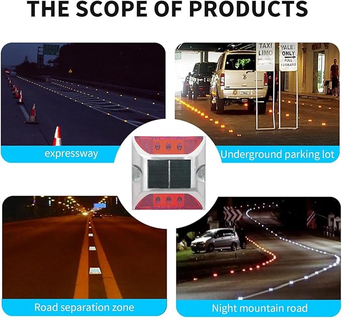 Solar Path Lights,Waterproof LED Lighting - LED Solar Powered Driveway Marker Deck - Outdoor Security Flood Light | Lumora