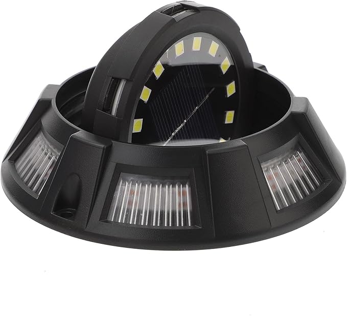 4pcs In-ground Solar Pathway Lights Outdoor Yard Walkway Lighting with 16 White LEDs and Rotatable Side Glow | Lumora