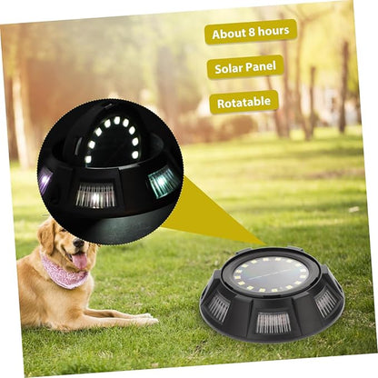 4Pcs Solar Ground Lights Outdoor Landscape Pathway Lights with Side Glow Rotatable Design for Lawn Patio Walkway Garden Decor