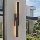 LamQee 39.4" Aluminum Long Outdoor Wall Lights, 3000K 1000LM 20W Integrated LED, Black Modern Exterior Lighting | Lumora