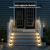 Solar Outdoor Lights, 12 Pack Solar Fence Lights, Deck Lights Waterproof Solar Powered Outside Lighting for Step | Lumora