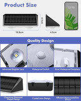 Solar Fence Lights Outdoor 8 Pack, IP65 Waterproof Fence Lights Solar Powered, 3 Modes(Warm/Neutral/Cool White) | Lumora