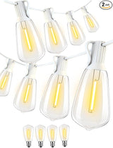 DAMAING Outdoor String Lights 200FT Waterproof,Patio String Lights for Outside with Shatterproof 104 Edison LED | Lumora