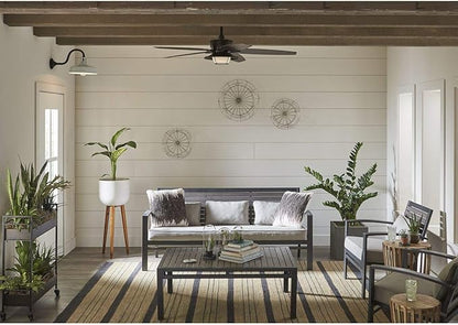 Progress Lighting Cedar Springs Collection 1-Light Farmhouse Outdoor Extra-Large Wall Lantern Light White