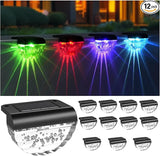 12 Pack Solar Deck Lights Outdoor, Solar Step Lights Waterproof for Outside, Yard, Patio, Garden, Pool, Railing | Lumora